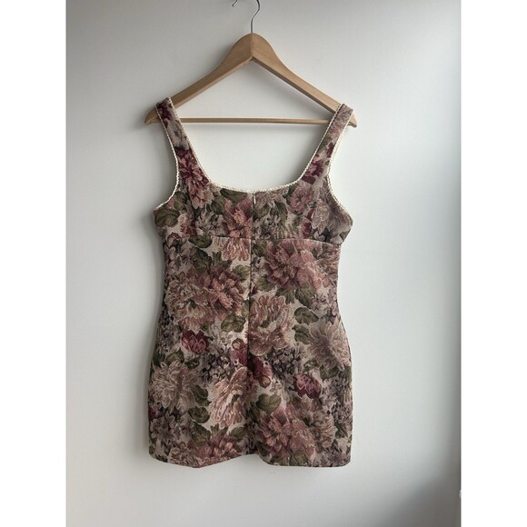 Alter’d State Floral Tapestry Mini Dress Cottage Core Size M - Picture 5 of 8